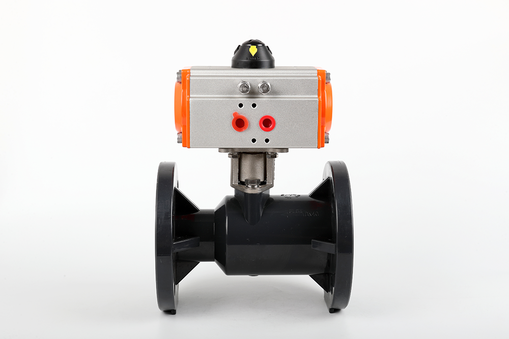 林甸气动法兰一体球阀